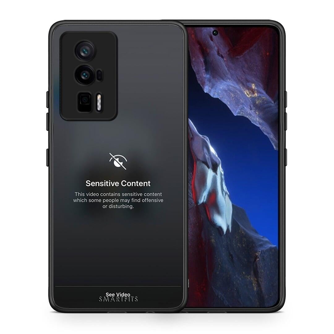 Θήκη Xiaomi Poco F5 Pro / Redmi K60 Pro Sensitive Content από τη Smartfits με σχέδιο στο πίσω μέρος και μαύρο περίβλημα | Xiaomi Poco F5 Pro / Redmi K60 Pro Sensitive Content Case with Colorful Back and Black Bezels