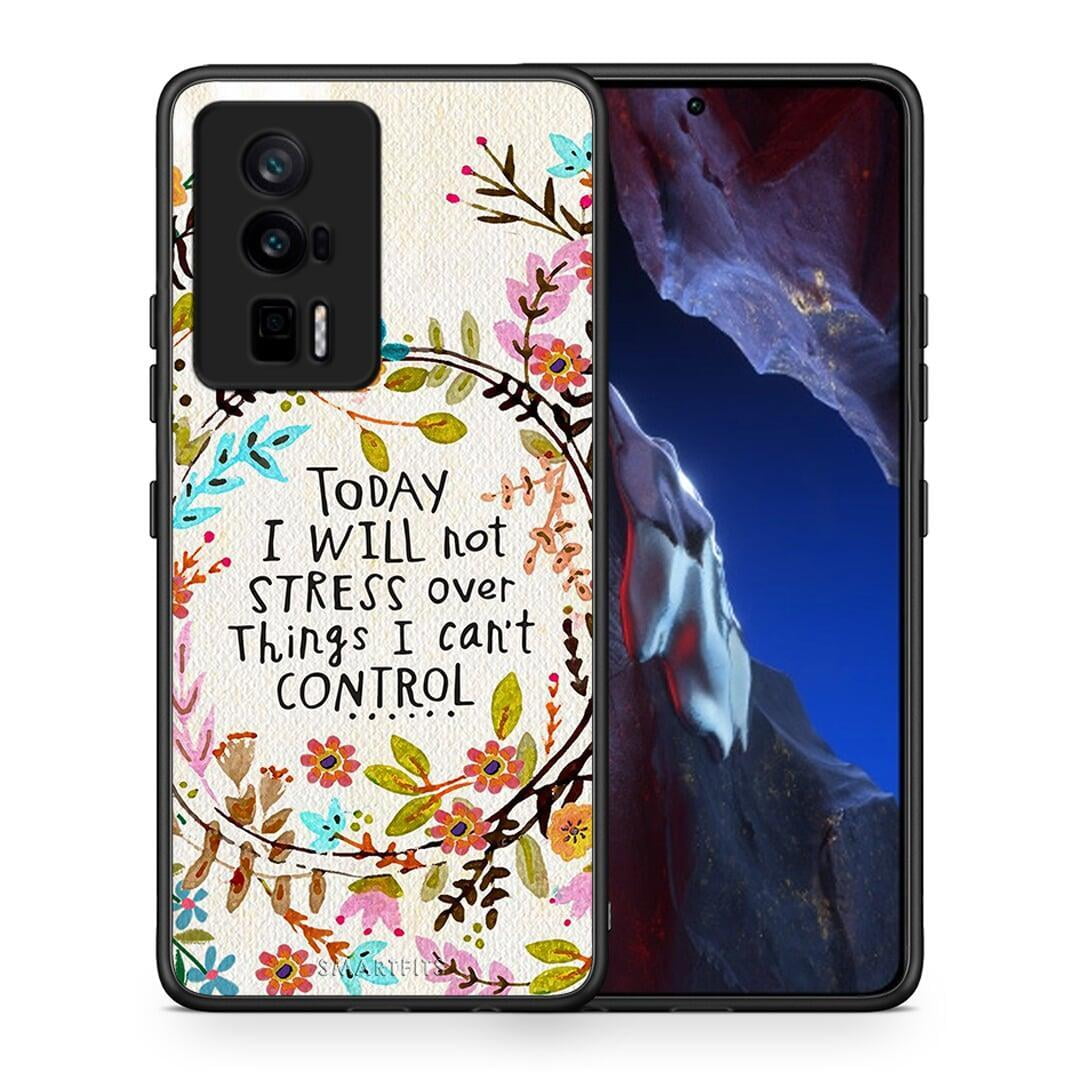 Θήκη Xiaomi Poco F5 Pro / Redmi K60 Pro Stress Over από τη Smartfits με σχέδιο στο πίσω μέρος και μαύρο περίβλημα | Xiaomi Poco F5 Pro / Redmi K60 Pro Stress Over Case with Colorful Back and Black Bezels