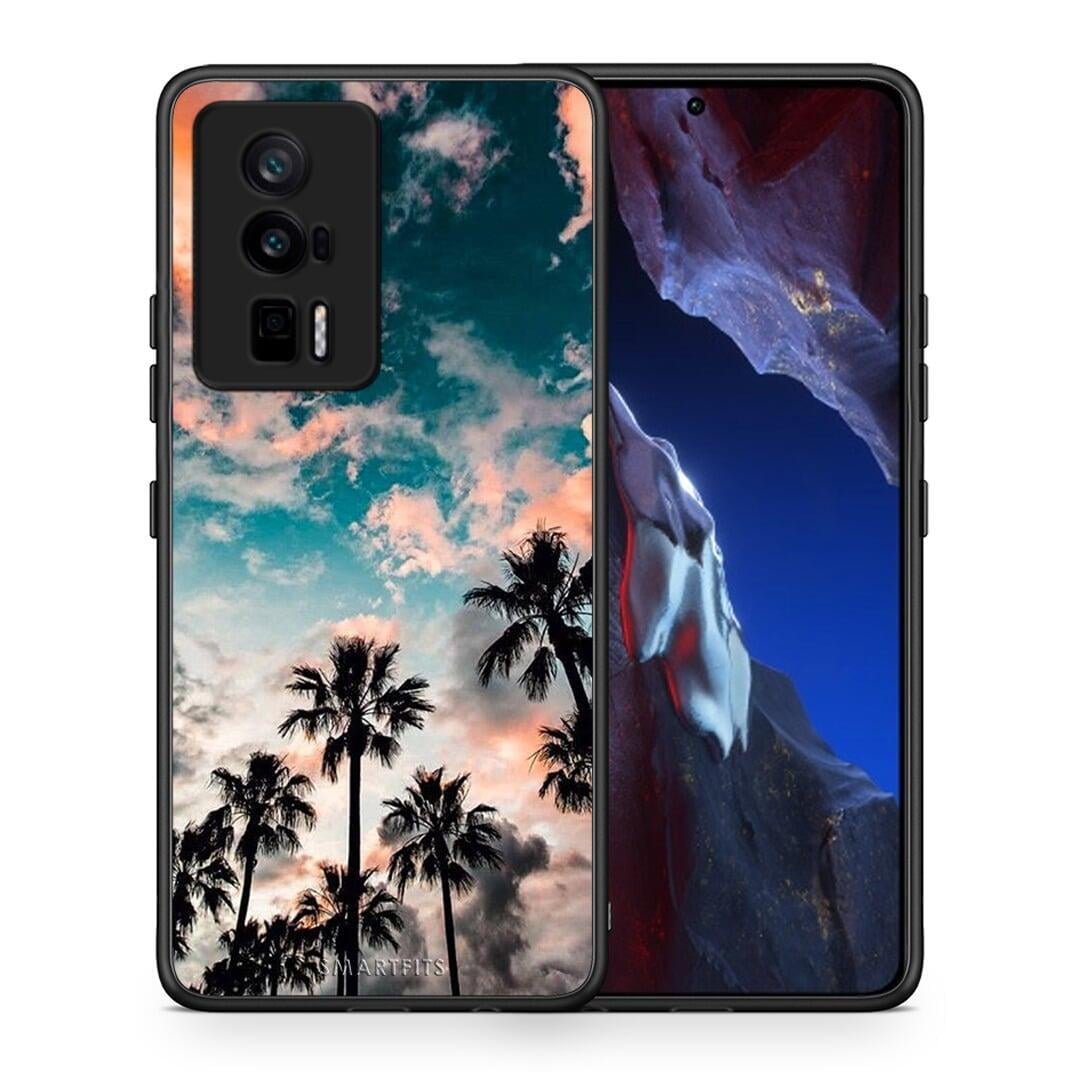 Θήκη Xiaomi Poco F5 Pro / Redmi K60 Pro Summer Sky από τη Smartfits με σχέδιο στο πίσω μέρος και μαύρο περίβλημα | Xiaomi Poco F5 Pro / Redmi K60 Pro Summer Sky Case with Colorful Back and Black Bezels