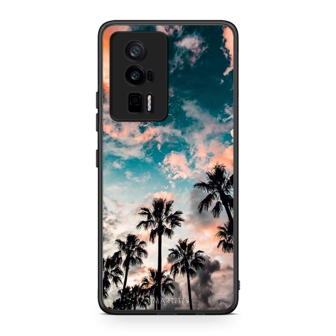 Θήκη Xiaomi Poco F5 Pro / Redmi K60 Pro Summer Sky από τη Smartfits με σχέδιο στο πίσω μέρος και μαύρο περίβλημα | Xiaomi Poco F5 Pro / Redmi K60 Pro Summer Sky Case with Colorful Back and Black Bezels