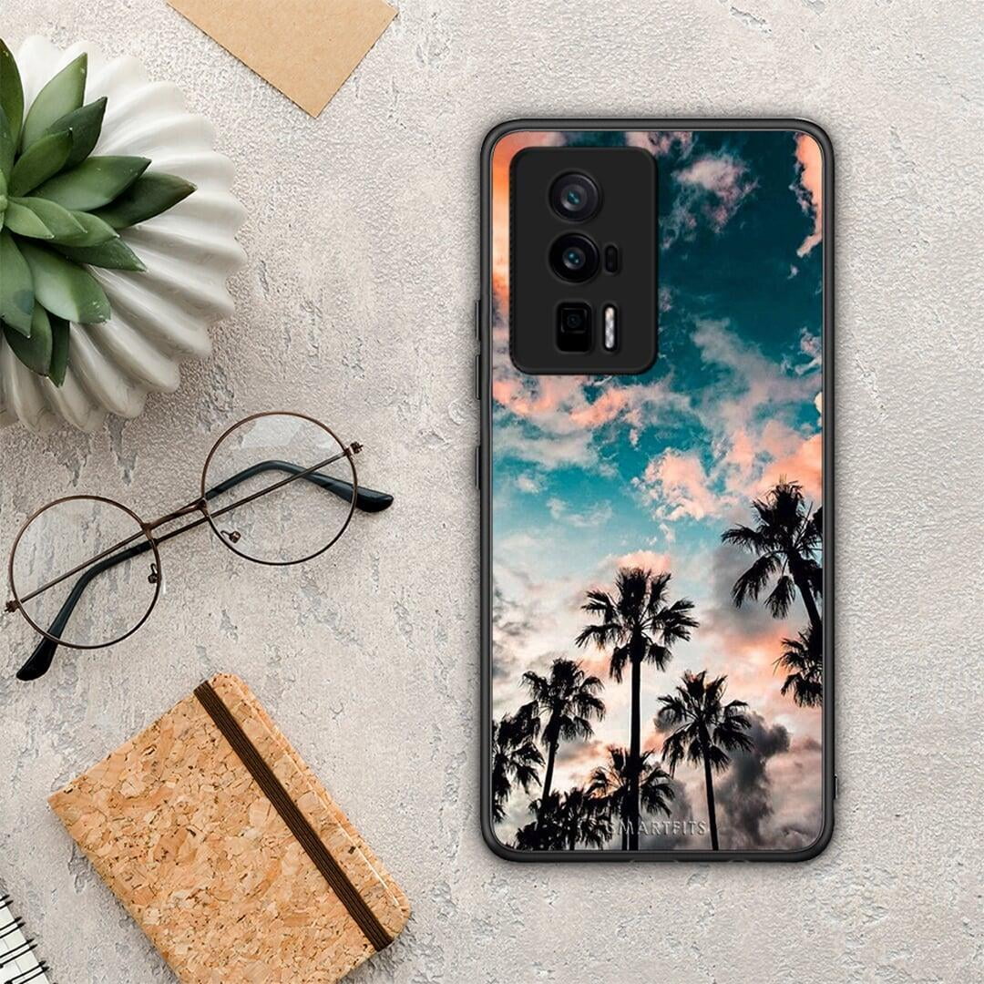 Θήκη Xiaomi Poco F5 Pro / Redmi K60 Pro Summer Sky από τη Smartfits με σχέδιο στο πίσω μέρος και μαύρο περίβλημα | Xiaomi Poco F5 Pro / Redmi K60 Pro Summer Sky Case with Colorful Back and Black Bezels