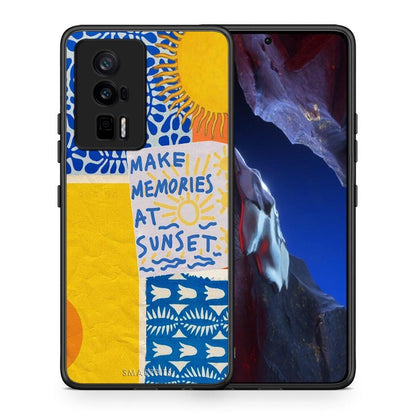 Θήκη Xiaomi Poco F5 Pro / Redmi K60 Pro Sunset Memories από τη Smartfits με σχέδιο στο πίσω μέρος και μαύρο περίβλημα | Xiaomi Poco F5 Pro / Redmi K60 Pro Sunset Memories Case with Colorful Back and Black Bezels