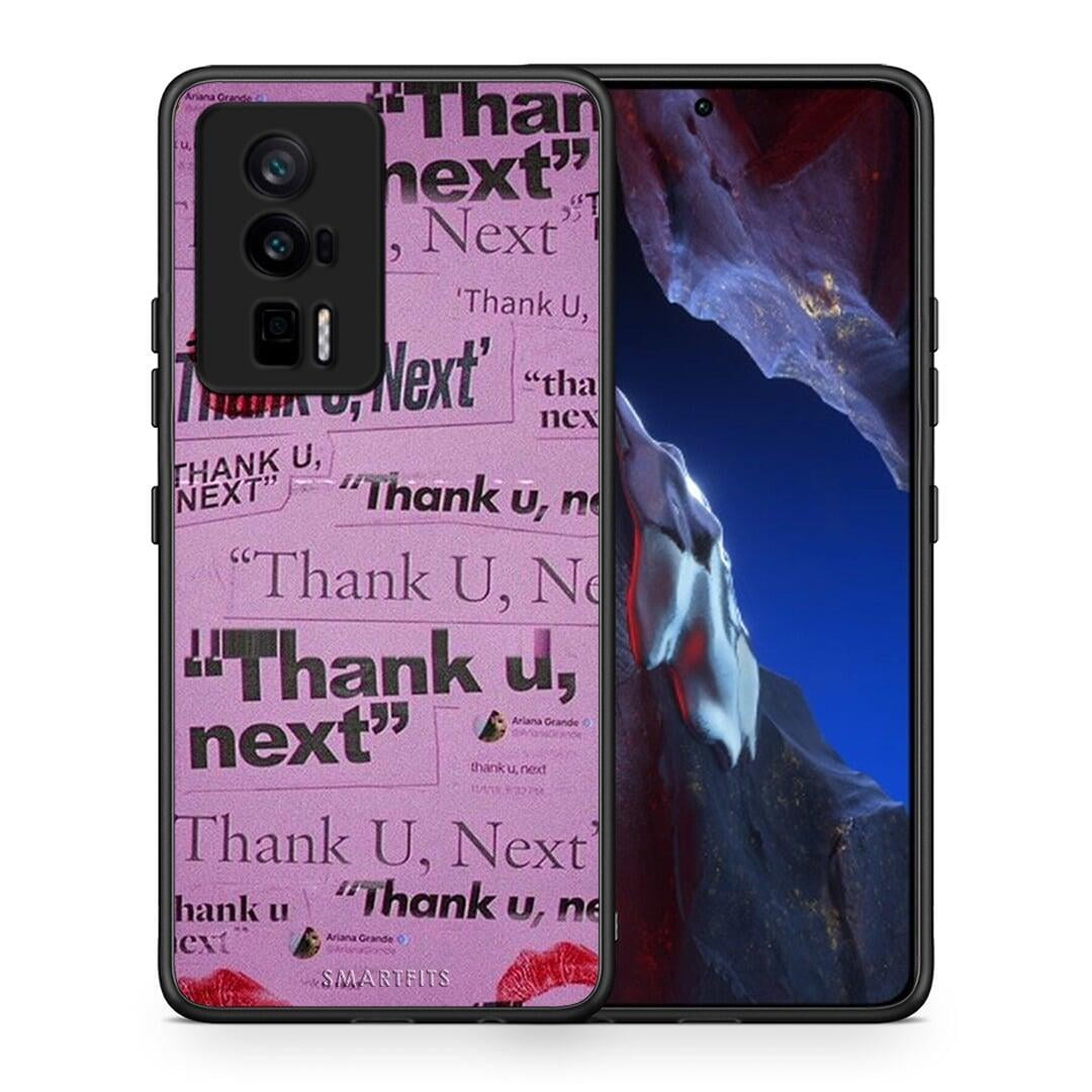 Θήκη Xiaomi Poco F5 Pro / Redmi K60 Pro Thank You Next από τη Smartfits με σχέδιο στο πίσω μέρος και μαύρο περίβλημα | Xiaomi Poco F5 Pro / Redmi K60 Pro Thank You Next Case with Colorful Back and Black Bezels