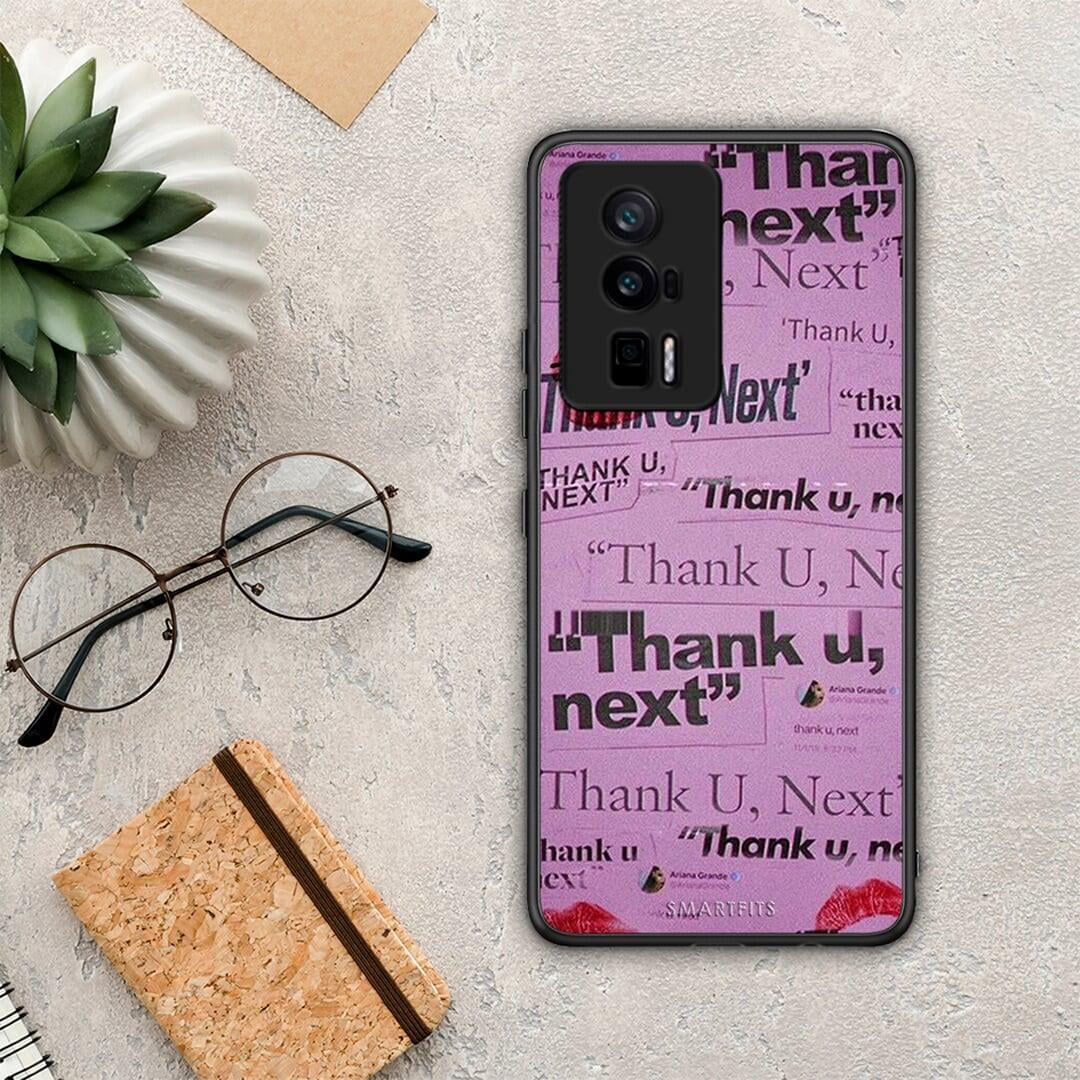 Θήκη Xiaomi Poco F5 Pro / Redmi K60 Pro Thank You Next από τη Smartfits με σχέδιο στο πίσω μέρος και μαύρο περίβλημα | Xiaomi Poco F5 Pro / Redmi K60 Pro Thank You Next Case with Colorful Back and Black Bezels
