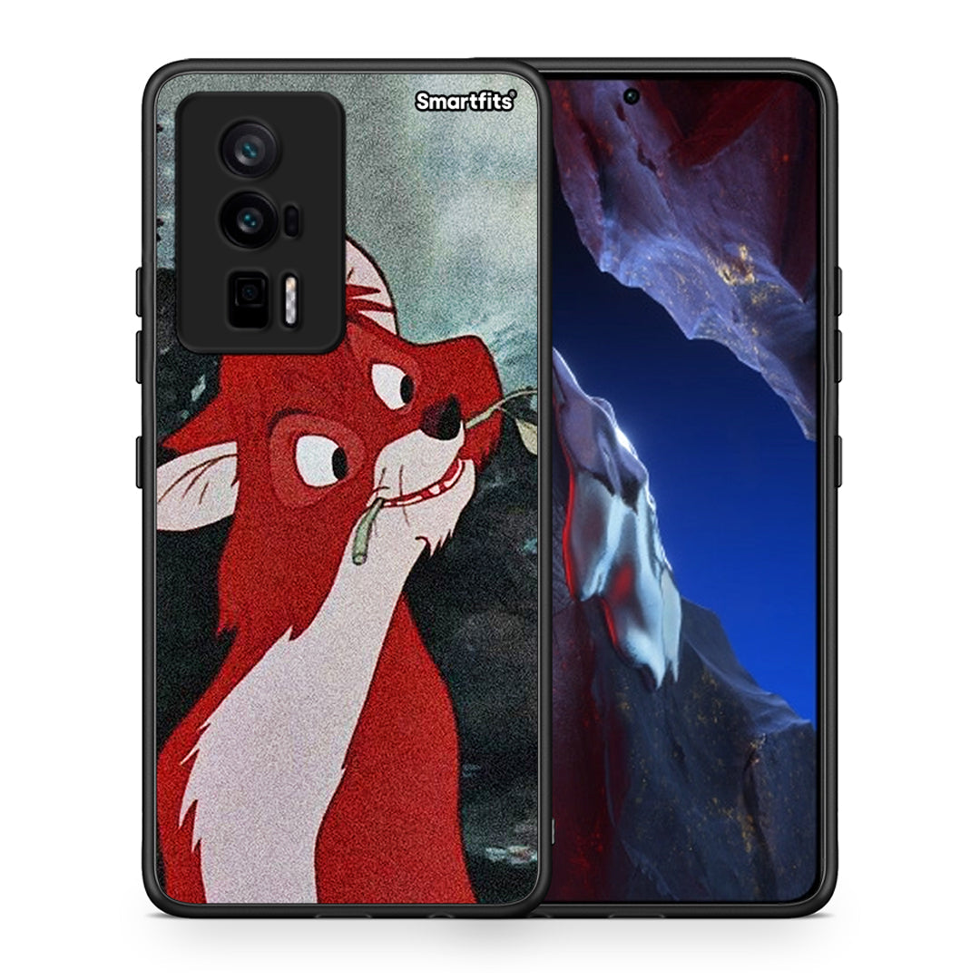 Θήκη Xiaomi Poco F5 Pro / Redmi K60 Pro Tod And Vixey Love 1 από τη Smartfits με σχέδιο στο πίσω μέρος και μαύρο περίβλημα | Xiaomi Poco F5 Pro / Redmi K60 Pro Tod And Vixey Love 1 Case with Colorful Back and Black Bezels