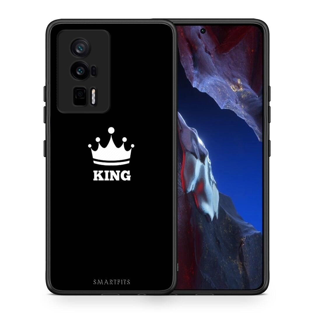 Θήκη Xiaomi Poco F5 Pro / Redmi K60 Pro Valentine King από τη Smartfits με σχέδιο στο πίσω μέρος και μαύρο περίβλημα | Xiaomi Poco F5 Pro / Redmi K60 Pro Valentine King Case with Colorful Back and Black Bezels