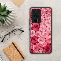 Thumbnail for Θήκη Xiaomi Poco F5 Pro / Redmi K60 Pro Valentine RoseGarden από τη Smartfits με σχέδιο στο πίσω μέρος και μαύρο περίβλημα | Xiaomi Poco F5 Pro / Redmi K60 Pro Valentine RoseGarden Case with Colorful Back and Black Bezels