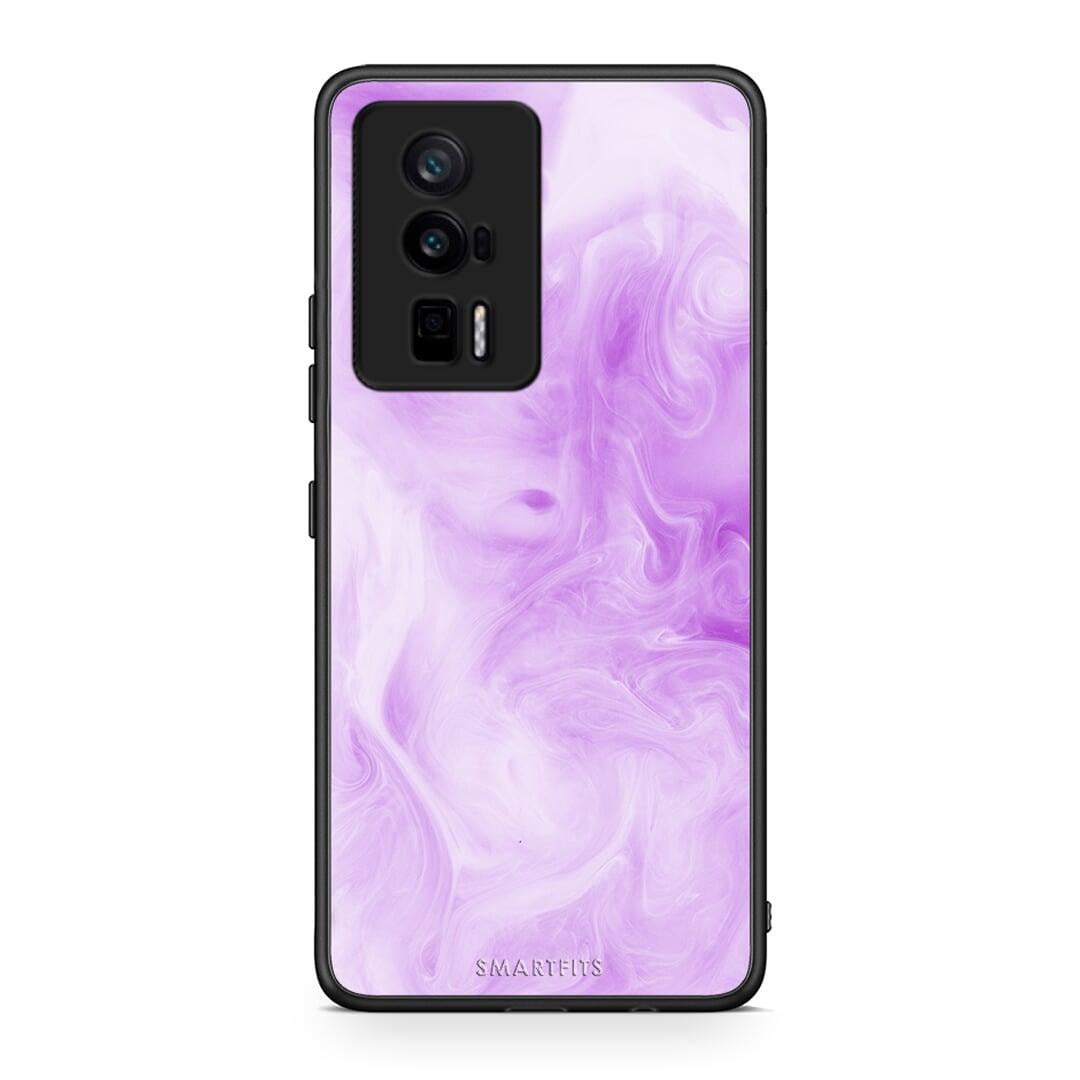 Θήκη Xiaomi Poco F5 Pro / Redmi K60 Pro Watercolor Lavender από τη Smartfits με σχέδιο στο πίσω μέρος και μαύρο περίβλημα | Xiaomi Poco F5 Pro / Redmi K60 Pro Watercolor Lavender Case with Colorful Back and Black Bezels