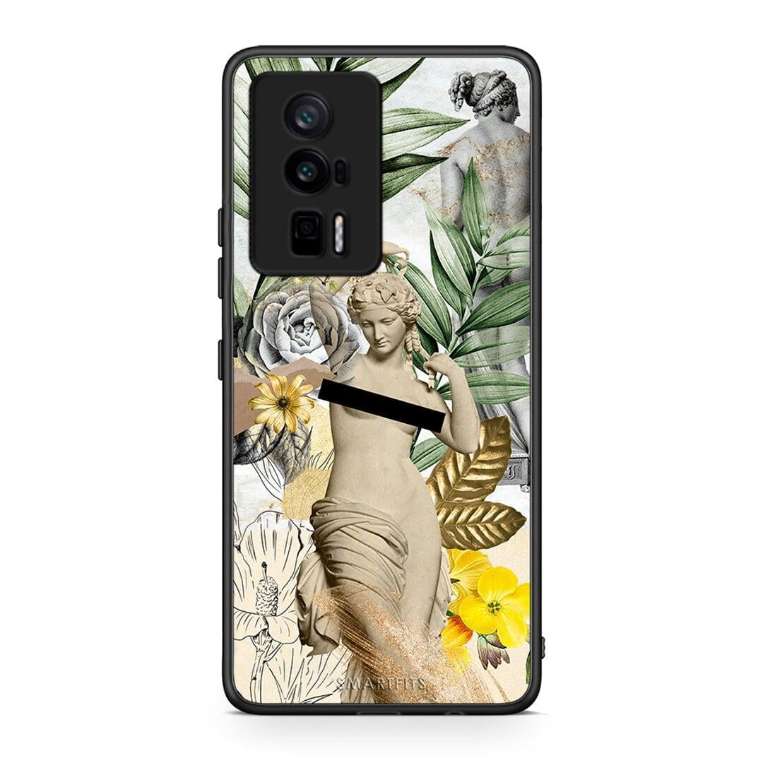 Θήκη Xiaomi Poco F5 Pro / Redmi K60 Pro Woman Statue από τη Smartfits με σχέδιο στο πίσω μέρος και μαύρο περίβλημα | Xiaomi Poco F5 Pro / Redmi K60 Pro Woman Statue Case with Colorful Back and Black Bezels