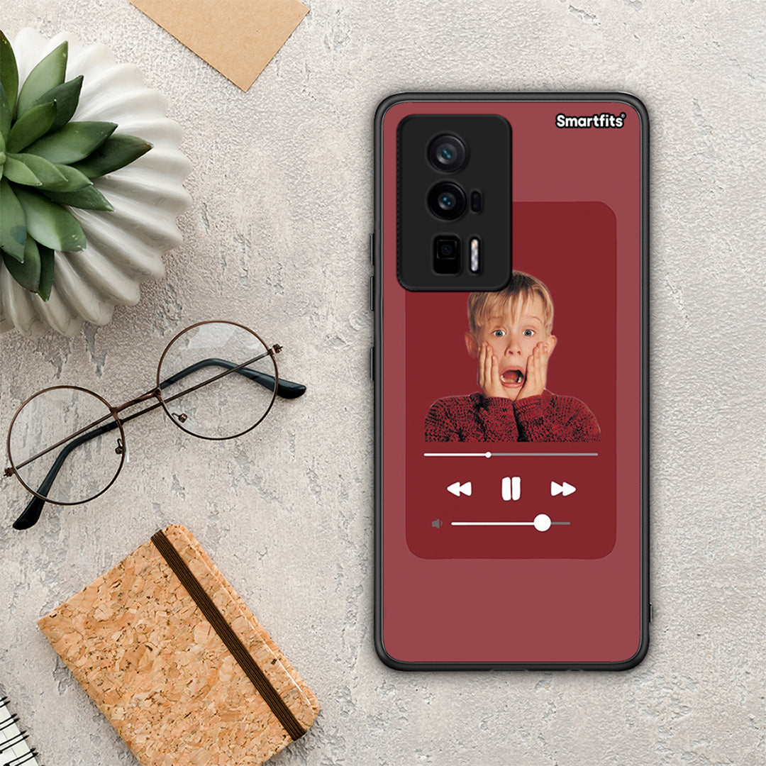 Θήκη Xiaomi Poco F5 Pro / Redmi K60 Pro Xmas Alone Music από τη Smartfits με σχέδιο στο πίσω μέρος και μαύρο περίβλημα | Xiaomi Poco F5 Pro / Redmi K60 Pro Xmas Alone Music Case with Colorful Back and Black Bezels