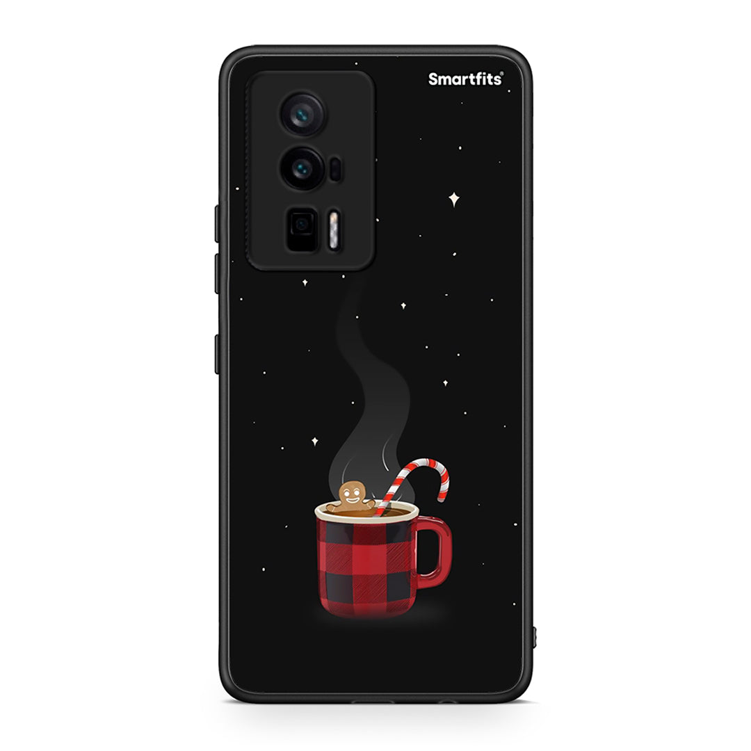 Θήκη Xiaomi Poco F5 Pro / Redmi K60 Pro Xmas Bathing από τη Smartfits με σχέδιο στο πίσω μέρος και μαύρο περίβλημα | Xiaomi Poco F5 Pro / Redmi K60 Pro Xmas Bathing Case with Colorful Back and Black Bezels