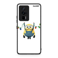 Thumbnail for Θήκη Xiaomi Poco F5 Pro / Redmi K60 Pro Xmas Minion Lights από τη Smartfits με σχέδιο στο πίσω μέρος και μαύρο περίβλημα | Xiaomi Poco F5 Pro / Redmi K60 Pro Xmas Minion Lights Case with Colorful Back and Black Bezels