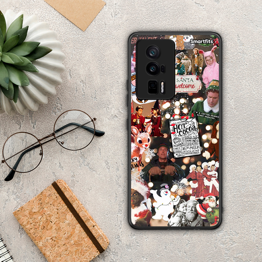 Θήκη Xiaomi Poco F5 Pro / Redmi K60 Pro Xmas Movies από τη Smartfits με σχέδιο στο πίσω μέρος και μαύρο περίβλημα | Xiaomi Poco F5 Pro / Redmi K60 Pro Xmas Movies Case with Colorful Back and Black Bezels