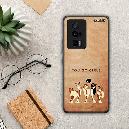 Θήκη Xiaomi Poco F5 Pro / Redmi K60 Pro You Go Girl από τη Smartfits με σχέδιο στο πίσω μέρος και μαύρο περίβλημα | Xiaomi Poco F5 Pro / Redmi K60 Pro You Go Girl Case with Colorful Back and Black Bezels