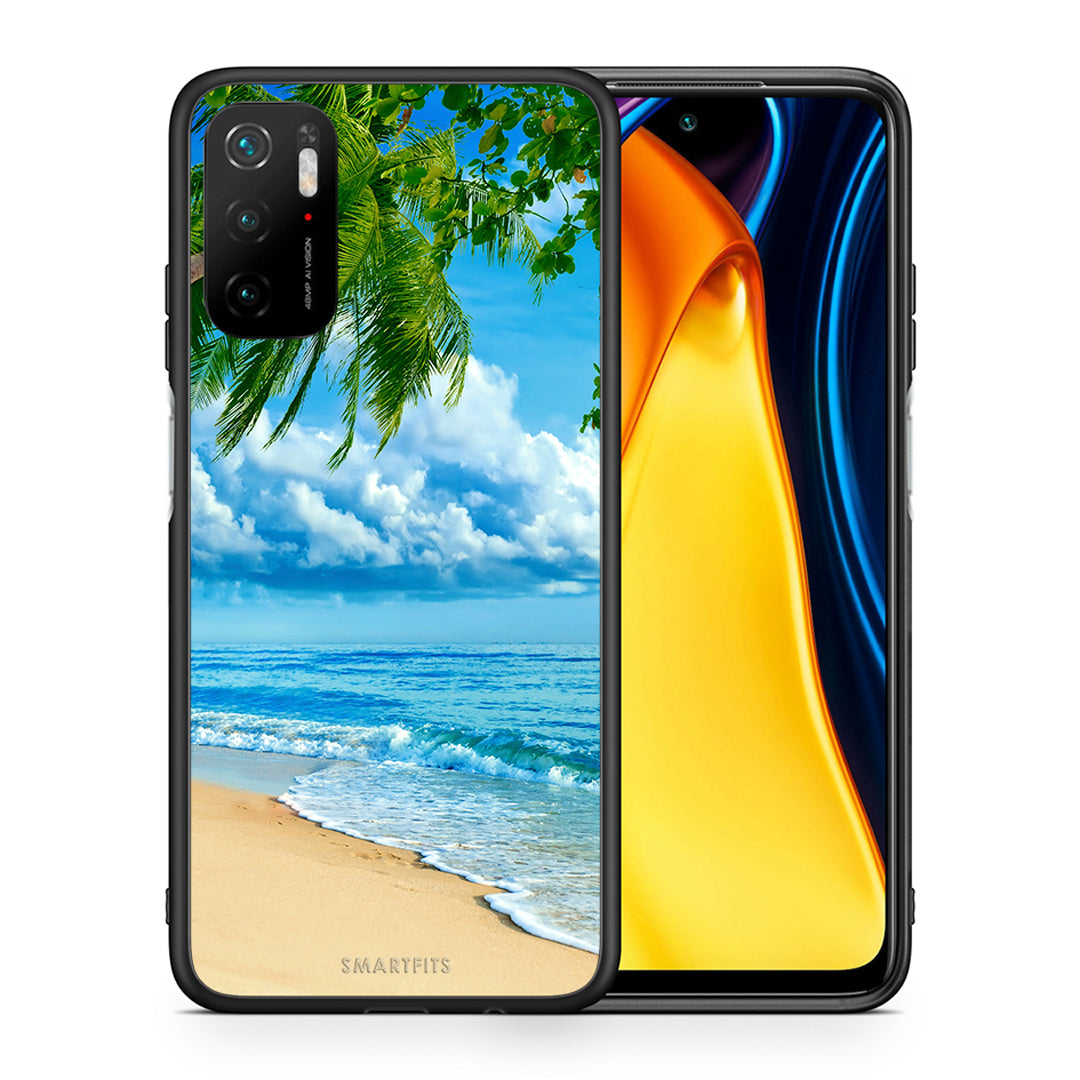 Θήκη Xiaomi Redmi Note 10 5G/Poco M3 Pro Beautiful Beach από τη Smartfits με σχέδιο στο πίσω μέρος και μαύρο περίβλημα | Xiaomi Redmi Note 10 5G/Poco M3 Pro Beautiful Beach case with colorful back and black bezels