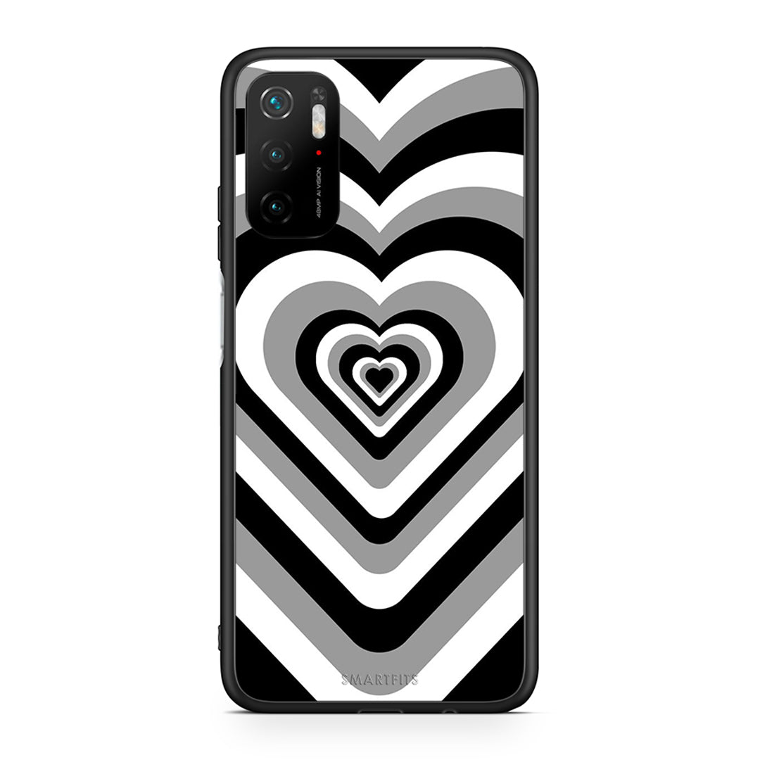 Xiaomi Redmi Note 10 5G/Poco M3 Pro Black Hearts θήκη από τη Smartfits με σχέδιο στο πίσω μέρος και μαύρο περίβλημα | Smartphone case with colorful back and black bezels by Smartfits