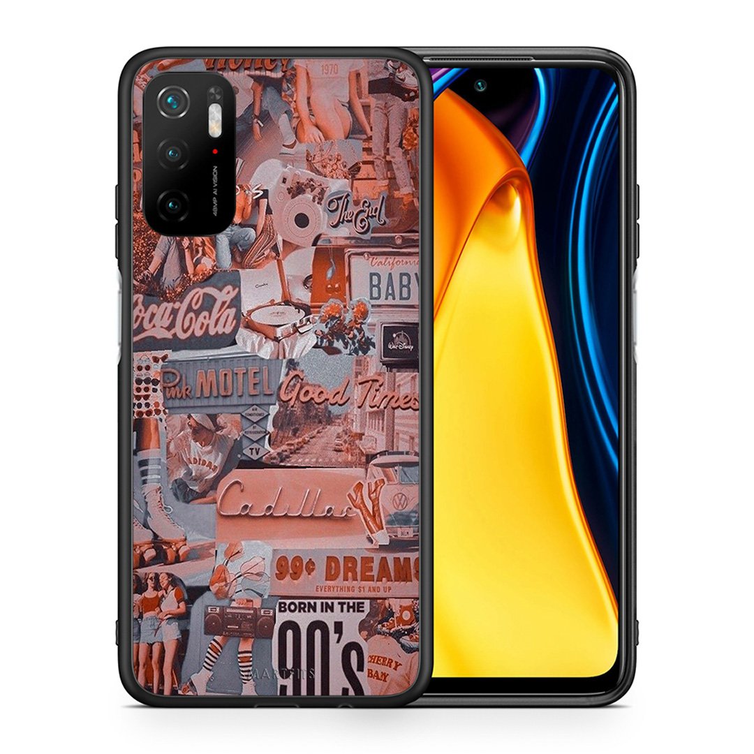 Θήκη Xiaomi Redmi Note 10 5G/Poco M3 Pro Born In 90s από τη Smartfits με σχέδιο στο πίσω μέρος και μαύρο περίβλημα | Xiaomi Redmi Note 10 5G/Poco M3 Pro Born In 90s case with colorful back and black bezels