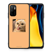 Thumbnail for Θήκη Xiaomi Redmi Note 10 5G/Poco M3 Pro Cat Tongue από τη Smartfits με σχέδιο στο πίσω μέρος και μαύρο περίβλημα | Xiaomi Redmi Note 10 5G/Poco M3 Pro Cat Tongue case with colorful back and black bezels