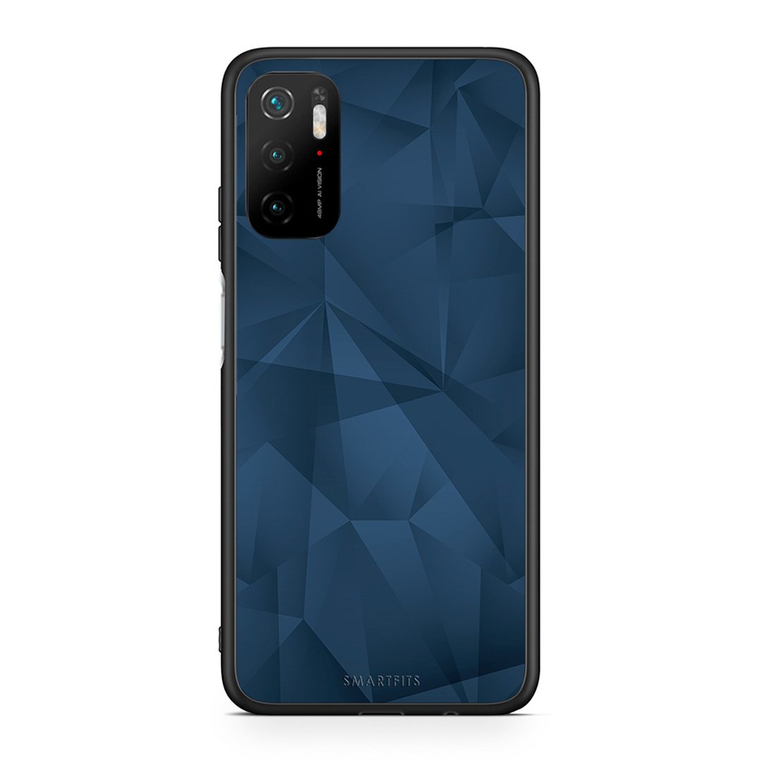 39 - Xiaomi Redmi Note 10 5G/Poco M3 Pro Blue Abstract Geometric case, cover, bumper
