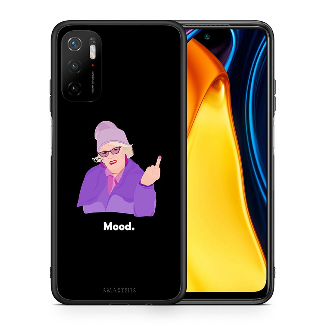 Θήκη Xiaomi Redmi Note 10 5G/Poco M3 Pro Grandma Mood Black από τη Smartfits με σχέδιο στο πίσω μέρος και μαύρο περίβλημα | Xiaomi Redmi Note 10 5G/Poco M3 Pro Grandma Mood Black case with colorful back and black bezels