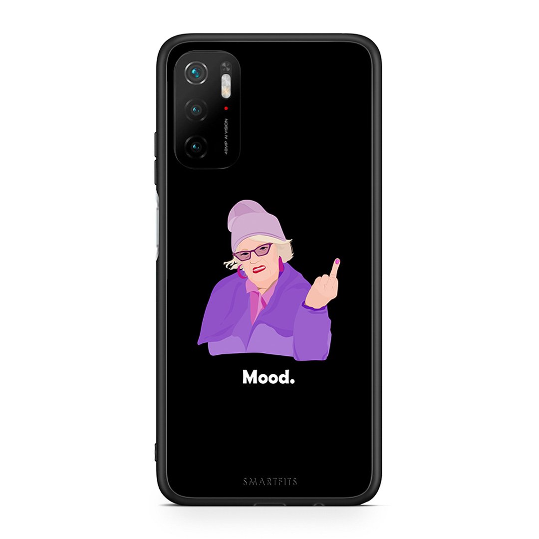 Xiaomi Redmi Note 10 5G/Poco M3 Pro Grandma Mood Black θήκη από τη Smartfits με σχέδιο στο πίσω μέρος και μαύρο περίβλημα | Smartphone case with colorful back and black bezels by Smartfits