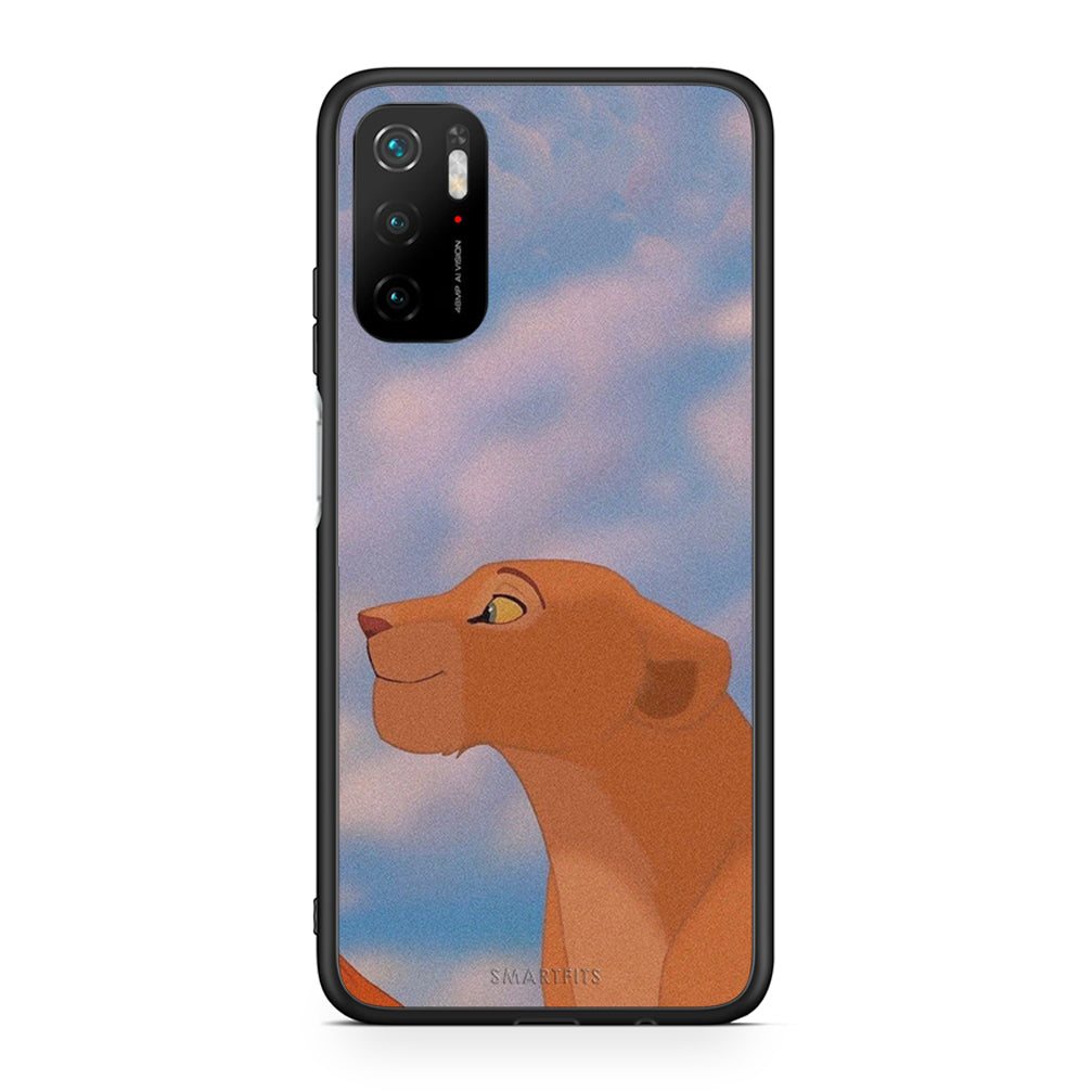 Xiaomi Poco M3 Pro Lion Love 2 Θήκη Αγίου Βαλεντίνου από τη Smartfits με σχέδιο στο πίσω μέρος και μαύρο περίβλημα | Smartphone case with colorful back and black bezels by Smartfits