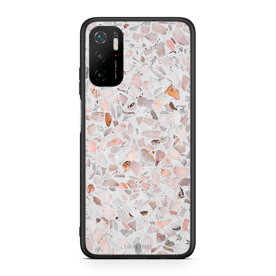 Xiaomi Redmi Note 10 5G/Poco M3 Pro Marble Terrazzo θήκη από τη Smartfits με σχέδιο στο πίσω μέρος και μαύρο περίβλημα | Smartphone case with colorful back and black bezels by Smartfits