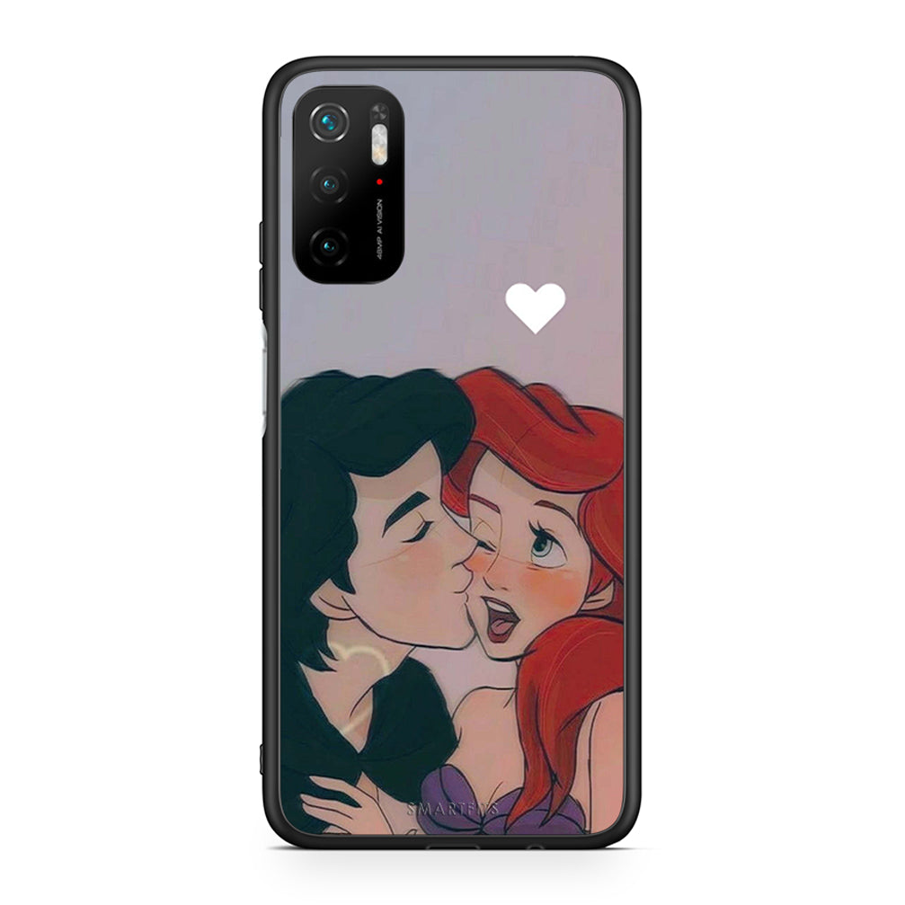 Xiaomi Poco M3 Pro Mermaid Love Θήκη Αγίου Βαλεντίνου από τη Smartfits με σχέδιο στο πίσω μέρος και μαύρο περίβλημα | Smartphone case with colorful back and black bezels by Smartfits