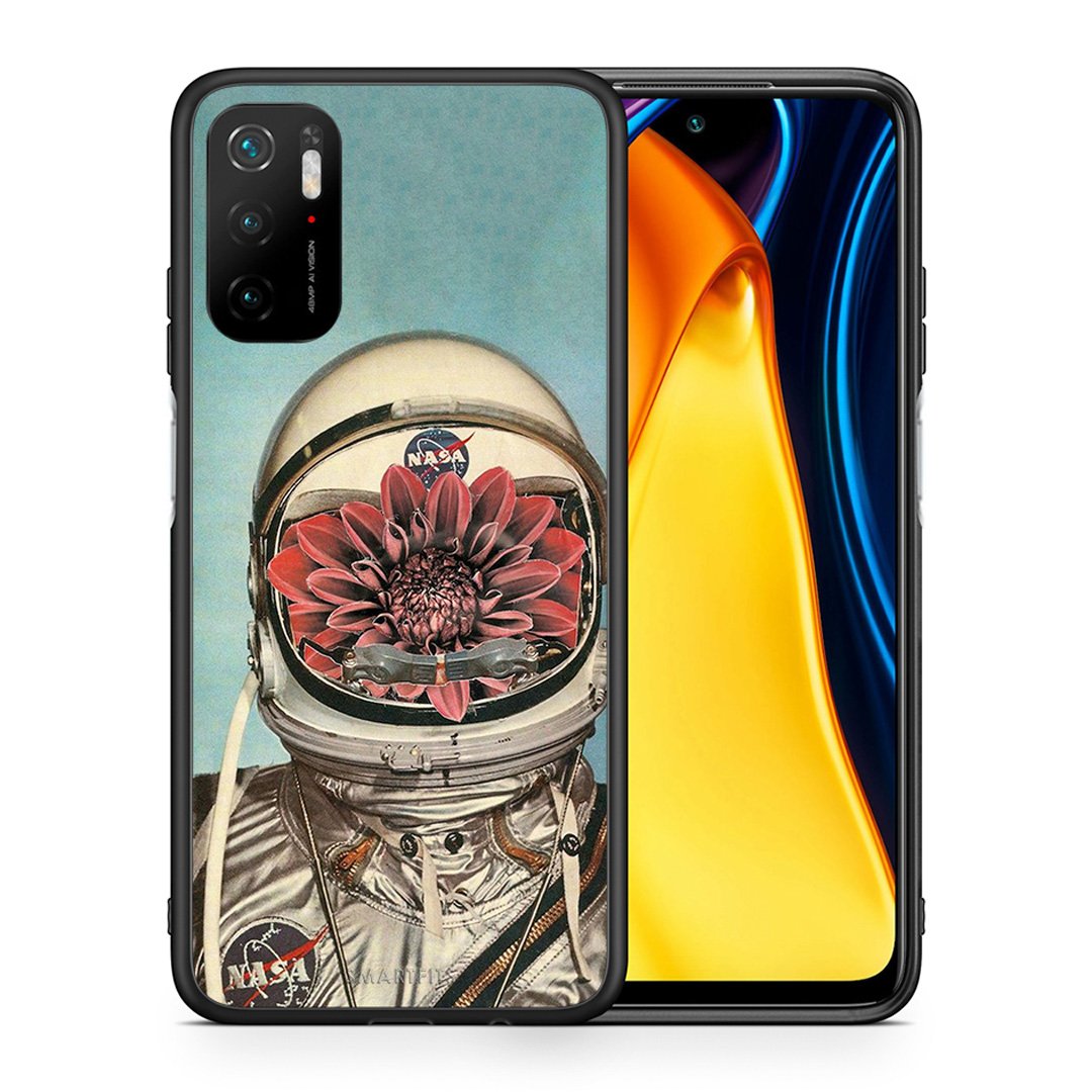 Θήκη Xiaomi Redmi Note 10 5G/Poco M3 Pro Nasa Bloom από τη Smartfits με σχέδιο στο πίσω μέρος και μαύρο περίβλημα | Xiaomi Redmi Note 10 5G/Poco M3 Pro Nasa Bloom case with colorful back and black bezels