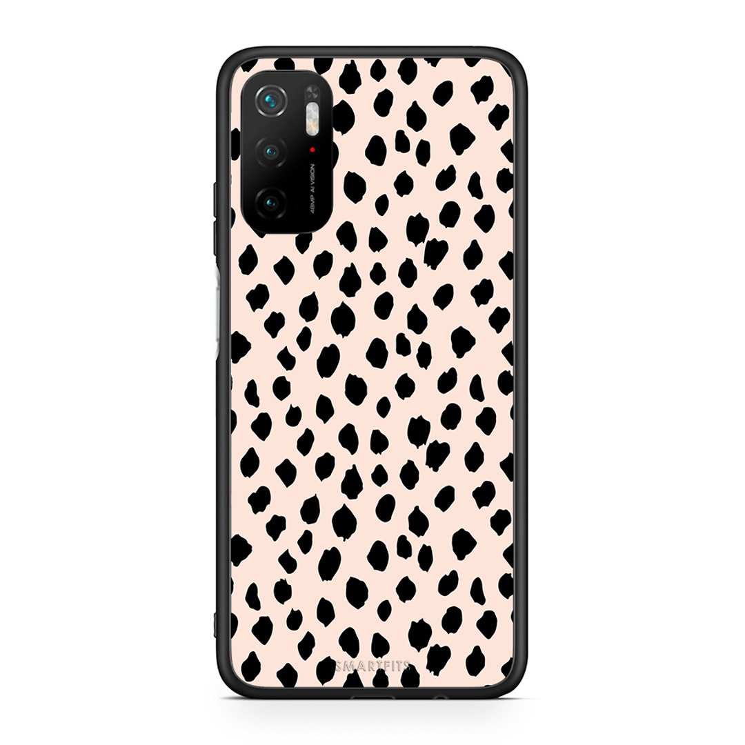 Xiaomi Redmi Note 10 5G/Poco M3 Pro New Polka Dots θήκη από τη Smartfits με σχέδιο στο πίσω μέρος και μαύρο περίβλημα | Smartphone case with colorful back and black bezels by Smartfits