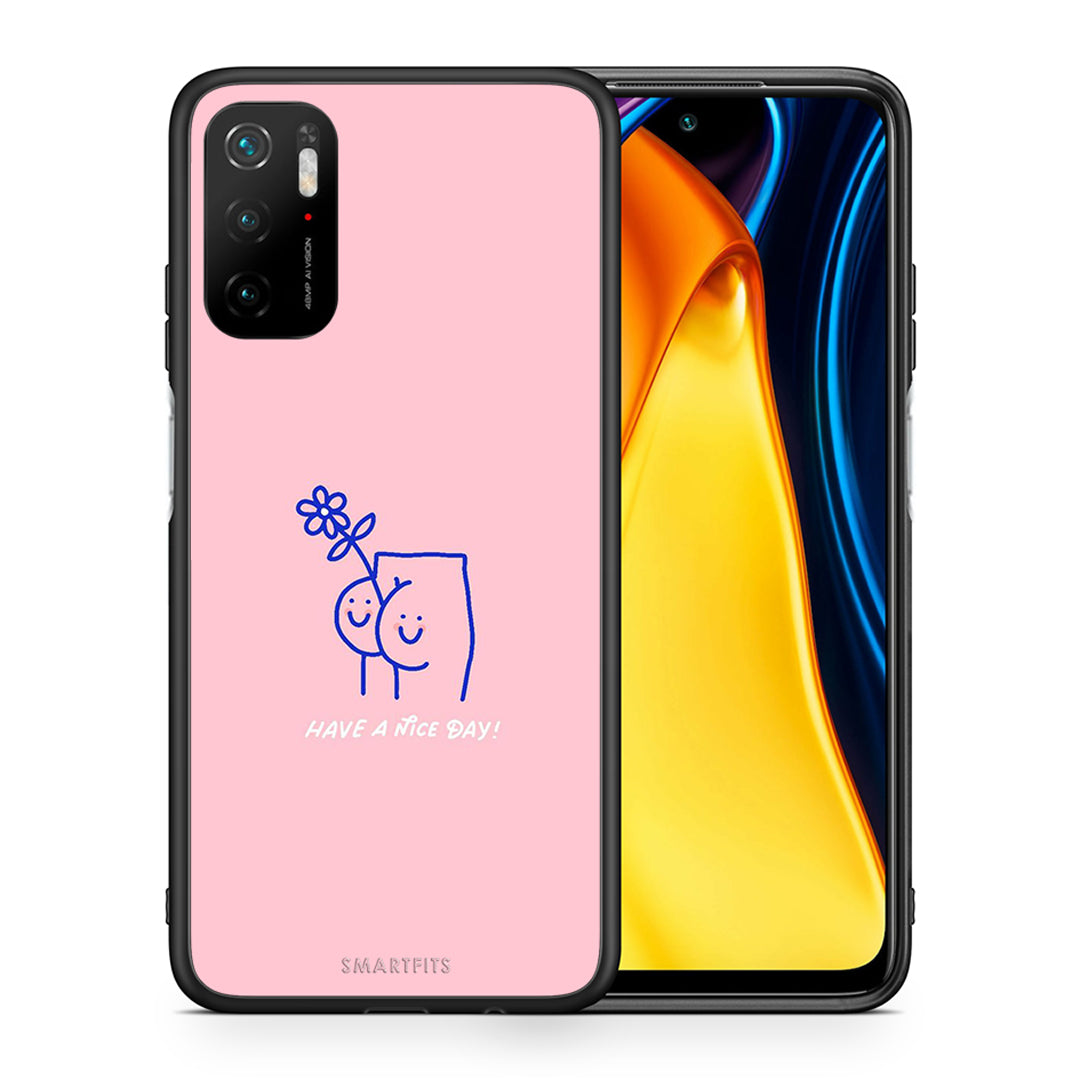 Θήκη Xiaomi Redmi Note 10 5G/Poco M3 Pro Nice Day από τη Smartfits με σχέδιο στο πίσω μέρος και μαύρο περίβλημα | Xiaomi Redmi Note 10 5G/Poco M3 Pro Nice Day case with colorful back and black bezels