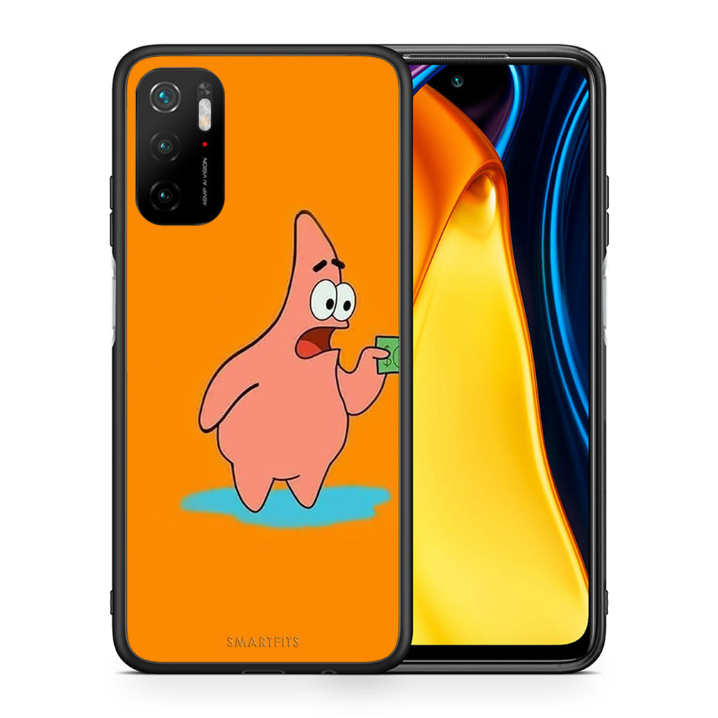 Θήκη Αγίου Βαλεντίνου Xiaomi Redmi Note 10 5G No Money 1 από τη Smartfits με σχέδιο στο πίσω μέρος και μαύρο περίβλημα | Xiaomi Redmi Note 10 5G No Money 1 case with colorful back and black bezels