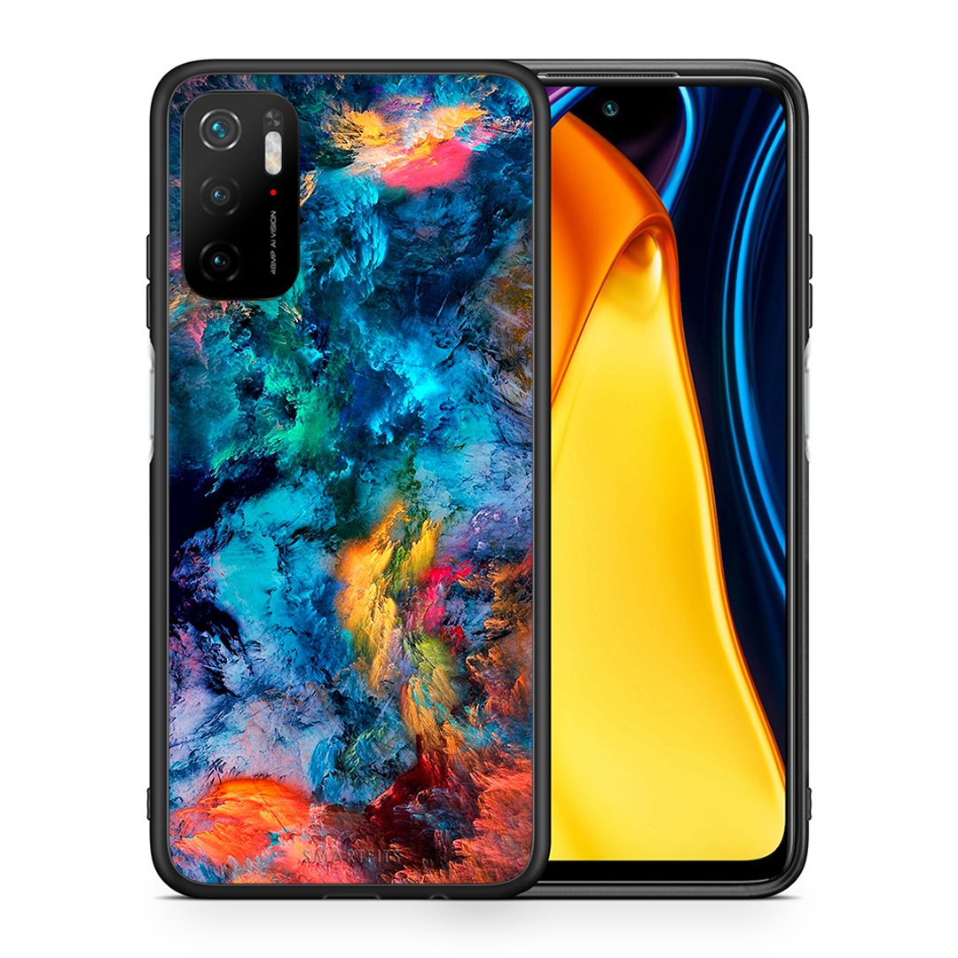 Θήκη Xiaomi Redmi Note 10 5G/Poco M3 Pro Crayola Paint από τη Smartfits με σχέδιο στο πίσω μέρος και μαύρο περίβλημα | Xiaomi Redmi Note 10 5G/Poco M3 Pro Crayola Paint case with colorful back and black bezels