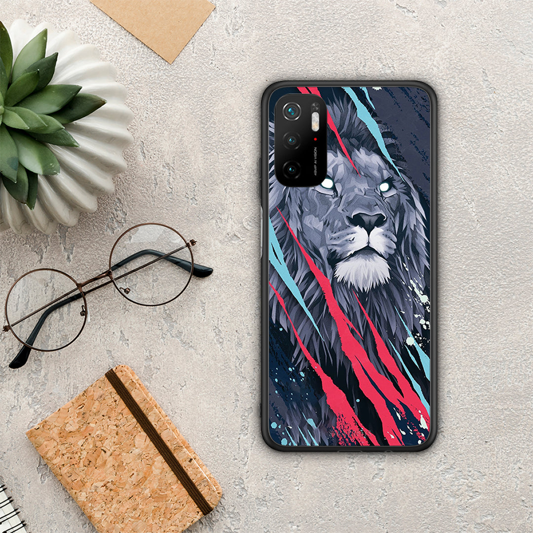 PopArt Lion Designer - Xiaomi Redmi Note 10 5G θήκη