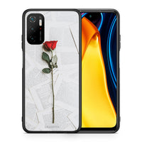 Thumbnail for Θήκη Xiaomi Redmi Note 10 5G/Poco M3 Pro Red Rose από τη Smartfits με σχέδιο στο πίσω μέρος και μαύρο περίβλημα | Xiaomi Redmi Note 10 5G/Poco M3 Pro Red Rose case with colorful back and black bezels