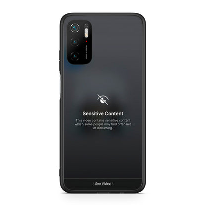 Xiaomi Redmi Note 10 5G/Poco M3 Pro Sensitive Content θήκη από τη Smartfits με σχέδιο στο πίσω μέρος και μαύρο περίβλημα | Smartphone case with colorful back and black bezels by Smartfits
