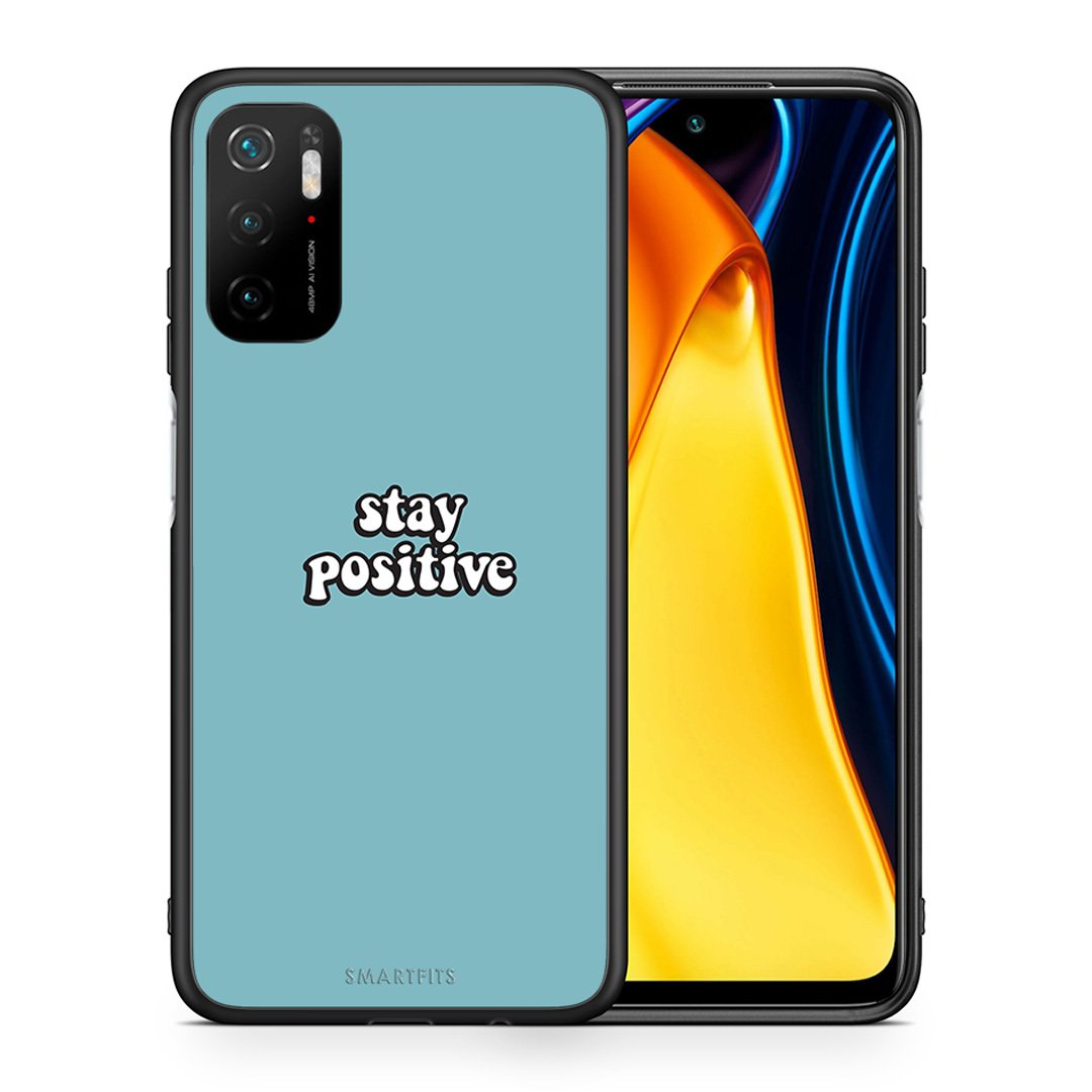 Θήκη Xiaomi Redmi Note 10 5G/Poco M3 Pro Positive Text από τη Smartfits με σχέδιο στο πίσω μέρος και μαύρο περίβλημα | Xiaomi Redmi Note 10 5G/Poco M3 Pro Positive Text case with colorful back and black bezels