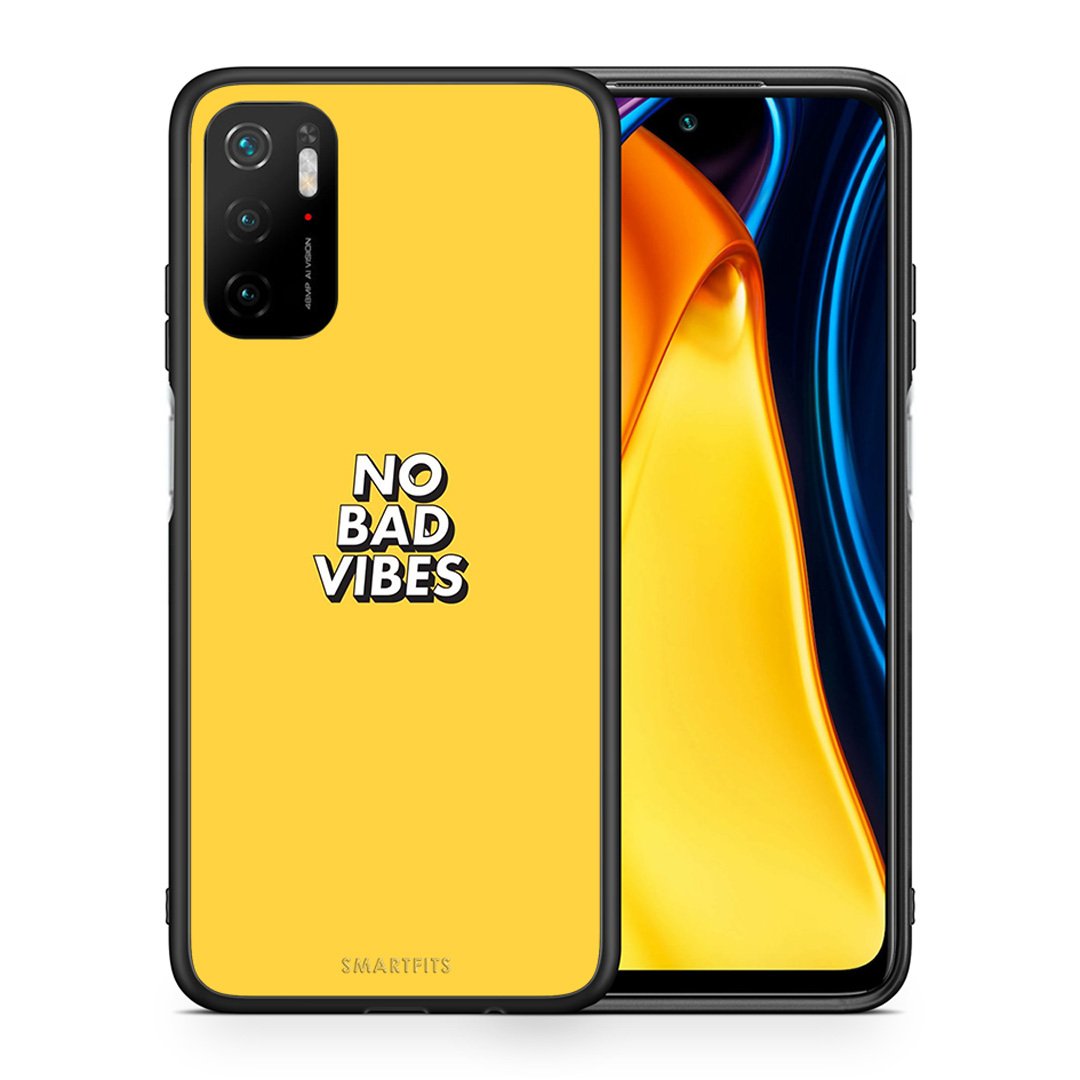 Θήκη Xiaomi Redmi Note 10 5G/Poco M3 Pro Vibes Text από τη Smartfits με σχέδιο στο πίσω μέρος και μαύρο περίβλημα | Xiaomi Redmi Note 10 5G/Poco M3 Pro Vibes Text case with colorful back and black bezels