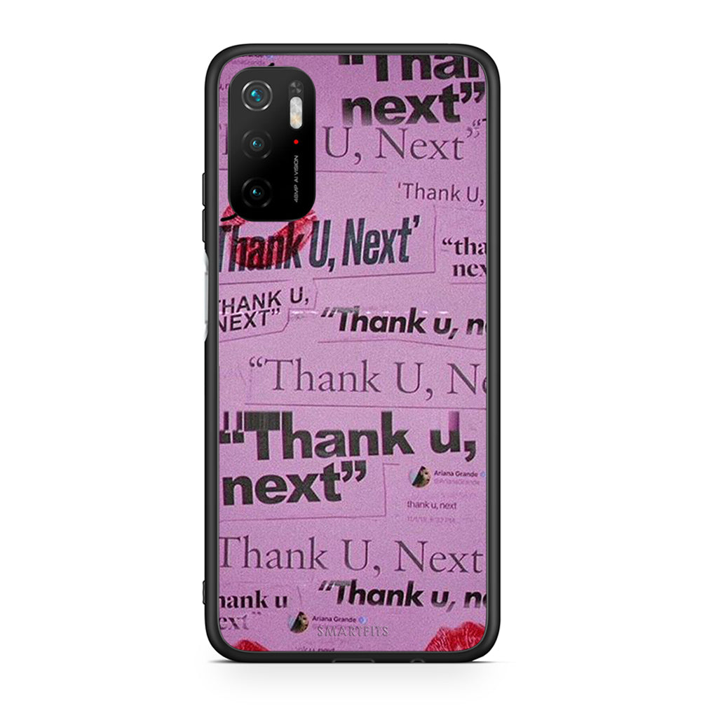 Xiaomi Poco M3 Pro Thank You Next Θήκη Αγίου Βαλεντίνου από τη Smartfits με σχέδιο στο πίσω μέρος και μαύρο περίβλημα | Smartphone case with colorful back and black bezels by Smartfits
