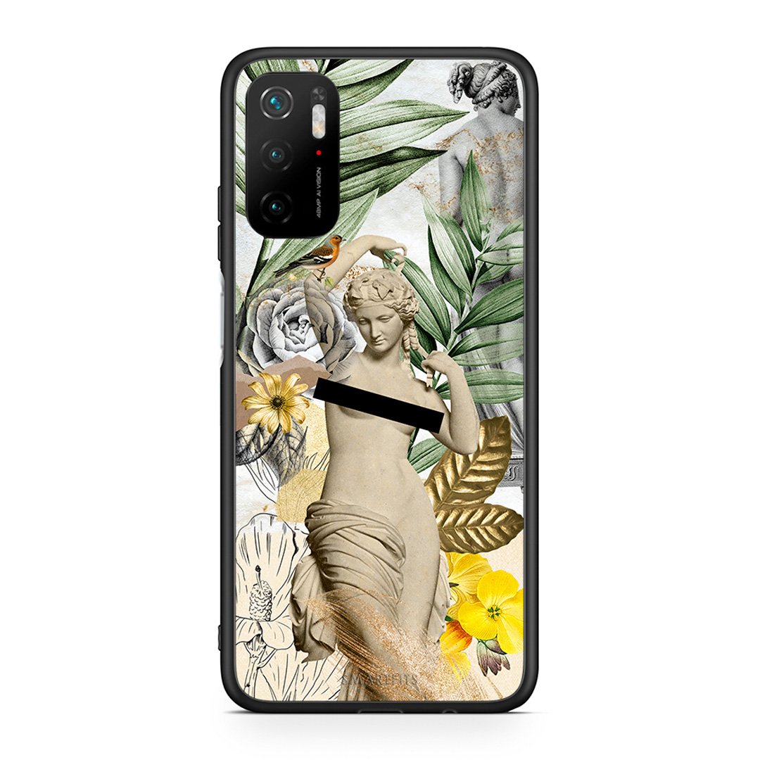 Xiaomi Redmi Note 10 5G/Poco M3 Pro Woman Statue θήκη από τη Smartfits με σχέδιο στο πίσω μέρος και μαύρο περίβλημα | Smartphone case with colorful back and black bezels by Smartfits