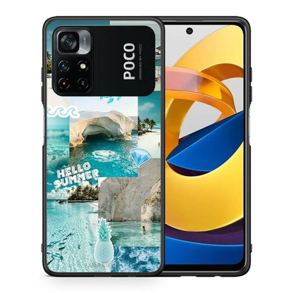 Θήκη Xiaomi Poco M4 Pro 4G Aesthetic Summer από τη Smartfits με σχέδιο στο πίσω μέρος και μαύρο περίβλημα | Xiaomi Poco M4 Pro 4G Aesthetic Summer case with colorful back and black bezels