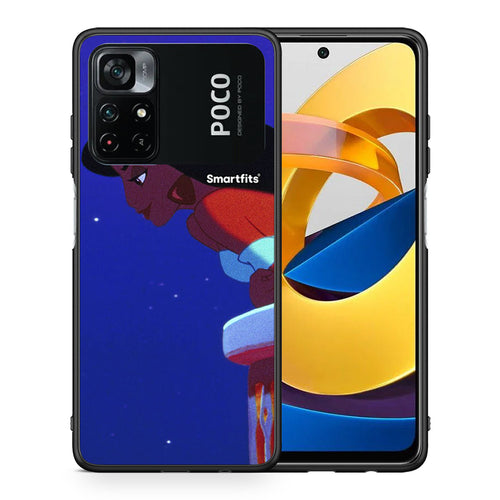 Θήκη Xiaomi Poco M4 Pro 4G Alladin And Jasmine Love 2 από τη Smartfits με σχέδιο στο πίσω μέρος και μαύρο περίβλημα | Xiaomi Poco M4 Pro 4G Alladin And Jasmine Love 2 case with colorful back and black bezels