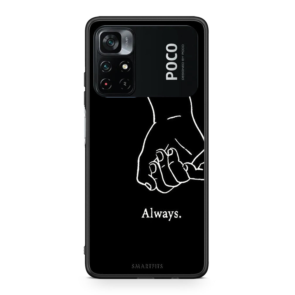Xiaomi Poco M4 Pro 4G Always & Forever 1 Θήκη Αγίου Βαλεντίνου από τη Smartfits με σχέδιο στο πίσω μέρος και μαύρο περίβλημα | Smartphone case with colorful back and black bezels by Smartfits