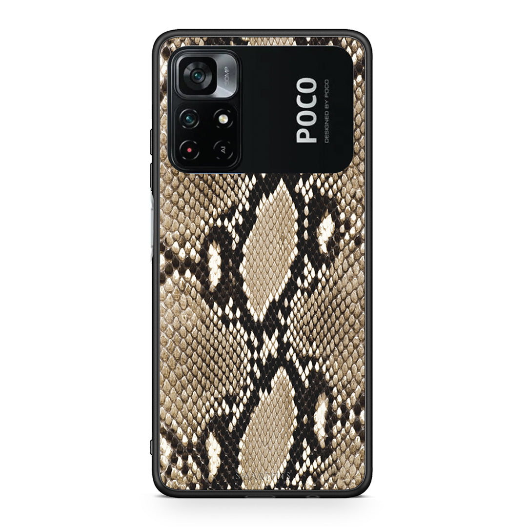 23 - Xiaomi Poco M4 Pro 4G Fashion Snake Animal case, cover, bumper