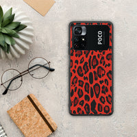 Thumbnail for Animal Red Leopard - Xiaomi Poco M4 Pro 4G θήκη