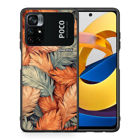 Θήκη Xiaomi Poco M4 Pro 4G Autumn Leaves από τη Smartfits με σχέδιο στο πίσω μέρος και μαύρο περίβλημα | Xiaomi Poco M4 Pro 4G Autumn Leaves case with colorful back and black bezels