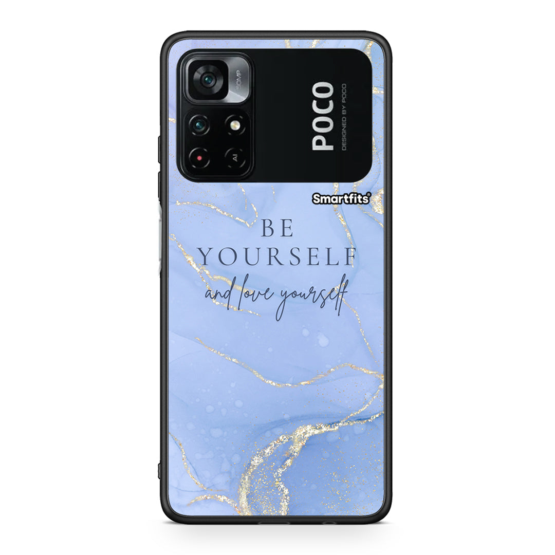 Xiaomi Poco M4 Pro 4G Be Yourself θήκη από τη Smartfits με σχέδιο στο πίσω μέρος και μαύρο περίβλημα | Smartphone case with colorful back and black bezels by Smartfits