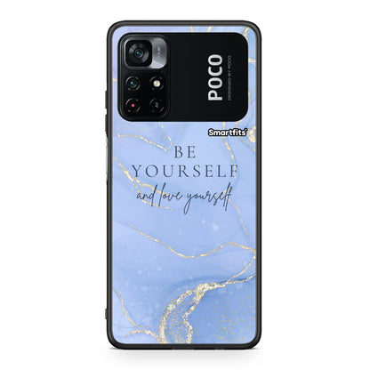 Xiaomi Poco M4 Pro 4G Be Yourself θήκη από τη Smartfits με σχέδιο στο πίσω μέρος και μαύρο περίβλημα | Smartphone case with colorful back and black bezels by Smartfits