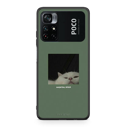 Xiaomi Poco M4 Pro 4G Bitch Surprise θήκη από τη Smartfits με σχέδιο στο πίσω μέρος και μαύρο περίβλημα | Smartphone case with colorful back and black bezels by Smartfits