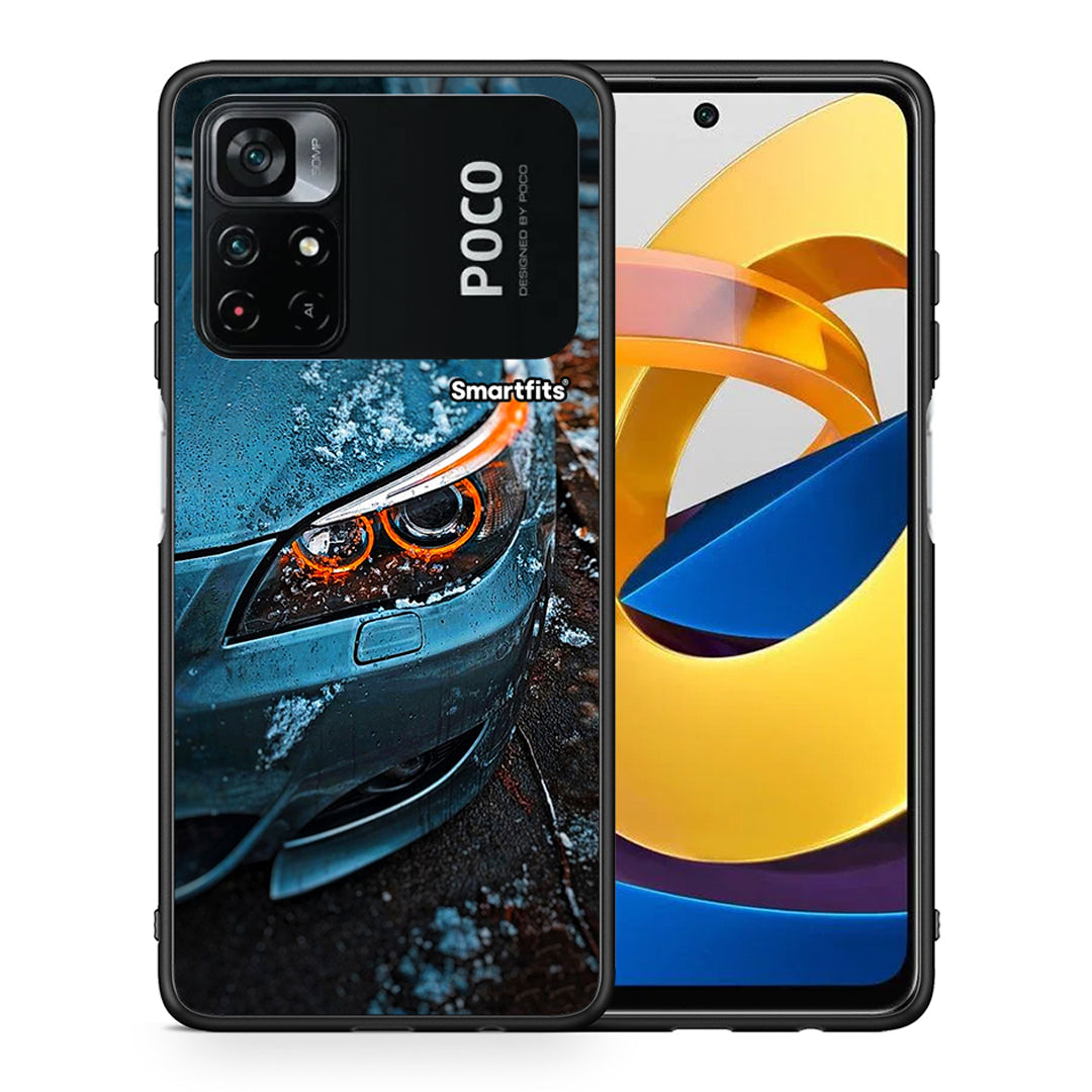 Θήκη Xiaomi Poco M4 Pro 4G Bmw E60 από τη Smartfits με σχέδιο στο πίσω μέρος και μαύρο περίβλημα | Xiaomi Poco M4 Pro 4G Bmw E60 case with colorful back and black bezels